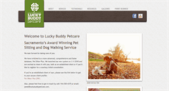 Desktop Screenshot of luckybuddypetcare.com