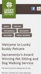 Mobile Screenshot of luckybuddypetcare.com